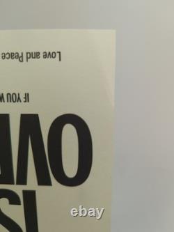 Original John Lennon & Yoko Ono 1970 War Is Over Postcard- Rare Vintage READ