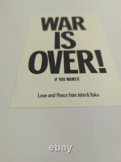 Original John Lennon & Yoko Ono 1970 War Is Over Postcard- Rare Vintage READ