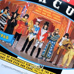 Original Rock & Roll Circus Promo Poster Rolling Stones Beatles John Lennon Ex+