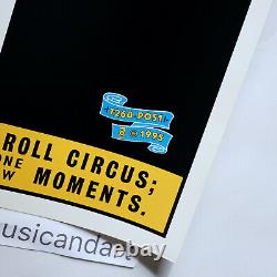 Original Rock & Roll Circus Promo Poster Rolling Stones Beatles John Lennon Ex+