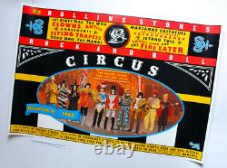 Original Rock & Roll Circus Promo Poster Rolling Stones Beatles John Lennon Ex+