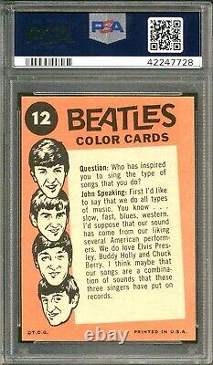POP 3 PSA 10 RC 1964 Beatles Color John Lennon Paul McCartney Ringo Starr Rookie