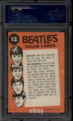 PSA 8 Paul McCartney Rookie Card 1964 Beatles Color #12 Topps John Lennon Ringo