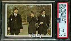 PSA 8 Paul McCartney Rookie Card 1964 Beatles Color #40 Topps John Lennon Ringo