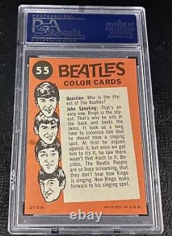PSA 8 Paul McCartney Rookie Card 1964 Beatles Color #55 Topps John Lennon Ringo
