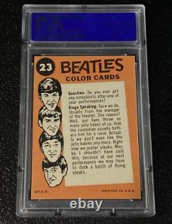 PSA 9 Paul McCartney Rookie Card 1964 Beatles Color #23 Topps John Lennon Ringo
