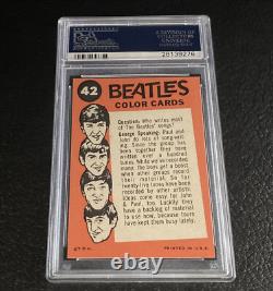 PSA 9 Paul McCartney Rookie Card 1964 Beatles Color #42 Topps John Lennon Mint