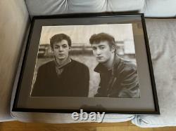 Paul McCartney & John Lennon 15x19 Custom UV Acrylic Framed Photo 1960 Beatles