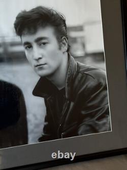 Paul McCartney & John Lennon 15x19 Custom UV Acrylic Framed Photo 1960 Beatles