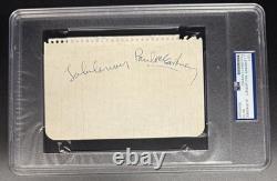 Paul McCartney & John Lennon Signed Autograph PSA/DNA Slabbed Beatles Page