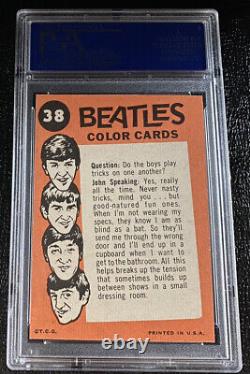 Paul McCartney Rookie Card 1964 Beatles Color PSA 7 #38 Topps John Lennon Ringo