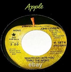 Pristine Beatles John Lennon 1974 P-1874 Promo Whatever Gets You Thru Thru Night