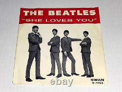 Pristine Beatles Swan S-4152-s'she Loves You' With Picture Sleeve & Rare Mailer