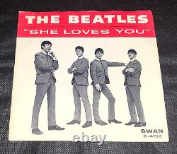 Pristine Beatles Swan S-4152-s'she Loves You' With Rare Mailer & Picture Sleeve