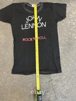 Promo 80s JOHN LENNON ROCK & ROLL YOU SHOULD'A BEEN THERE T-SHIRT THE BEATLES