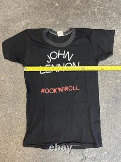 Promo 80s JOHN LENNON ROCK & ROLL YOU SHOULD'A BEEN THERE T-SHIRT THE BEATLES