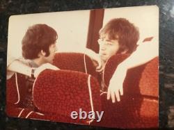 RARE 1964 COLOR PHOTOGRAPH THE BEATLES JOHN LENNON & PAUL McCARTNEY