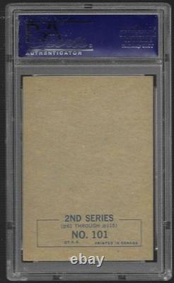 RARE 1964 O-PEE-CHEE CANADA BEATLES # 101 John LENNON FUNNY PIC PSA 8 BEAUTY