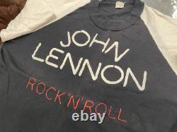 RARE! Authentic 1975 Vintage John Lennon Rock N Roll Promotional Shirt Beatles