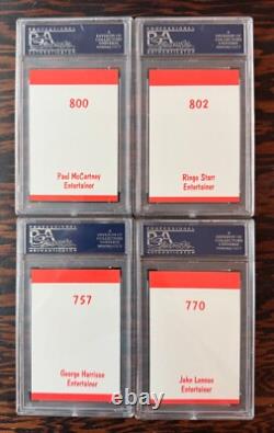 RARE Beatles 1987 MOTTO Trivia Game, John Lennon, Paul McCartney etc PSA 8, 7, 6