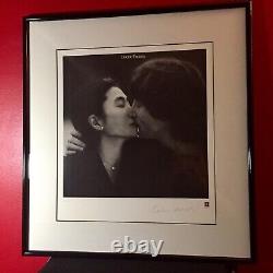 RARE CERTIFIED John Lennon SIGNED Lithograph Yoko LIMITED Double Fantasy BEATLES