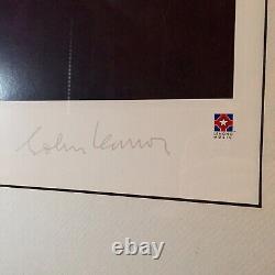 RARE CERTIFIED John Lennon SIGNED Lithograph Yoko LIMITED Double Fantasy BEATLES