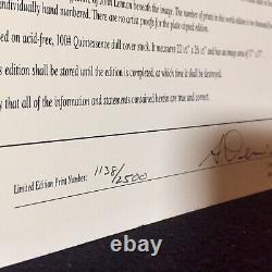 RARE CERTIFIED John Lennon SIGNED Lithograph Yoko LIMITED Double Fantasy BEATLES