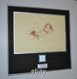 RARE John Lennon BAG ONE Art LITHOGRAPH, Signed YOKO ONO, Museum Frame, COA UACC