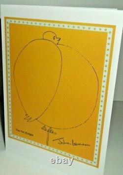 RARE John Lennon FAT BUDGIE Christmas Holiday Greeting LIMITED EDITION CARD