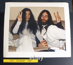 RARE! John Lennon & Yoko Ono Huge LIMITED ED PHOTO, 1969 Apple Negative, Beatles