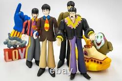 RARE Mcfarlane The Beatles Yellow Submarine Figurine Set John Lennon Ringo Paul
