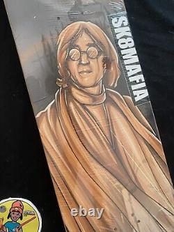 RARE Sk8mafia RIP Legends John Lennon The Beatles Jimmy Cao Skateboard Deck