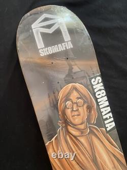 RARE Sk8mafia RIP Legends John Lennon The Beatles Jimmy Cao Skateboard Deck