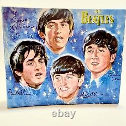 RARE Vintage Beatles Fab 4 NEMS Blue 45s RECORD ALBUM Storage BOOK Gift 1960s