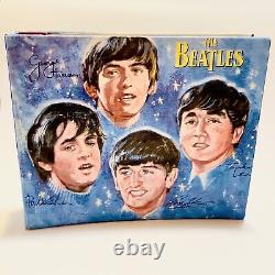 RARE Vintage Beatles Fab 4 NEMS Blue 45s RECORD ALBUM Storage BOOK Gift 1960s