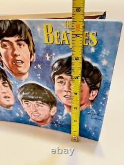 RARE Vintage Beatles Fab 4 NEMS Blue 45s RECORD ALBUM Storage BOOK Gift 1960s