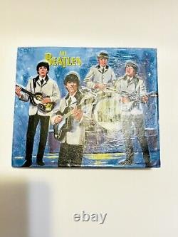 RARE Vintage Beatles Fab 4 NEMS Blue 45s RECORD ALBUM Storage BOOK Gift 1960s