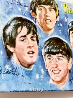 RARE Vintage Beatles Fab 4 NEMS Blue 45s RECORD ALBUM Storage BOOK Gift 1960s