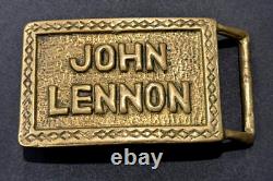 RARE! Vintage MADE IN ENGLAND John Lennon Belt Buckle Beatles Paul McCartney