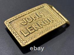 RARE! Vintage MADE IN ENGLAND John Lennon Belt Buckle Beatles Paul McCartney