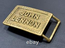 RARE! Vintage MADE IN ENGLAND John Lennon Belt Buckle Beatles Paul McCartney