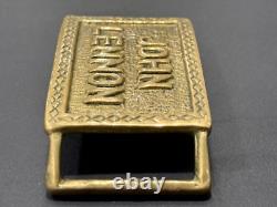 RARE! Vintage MADE IN ENGLAND John Lennon Belt Buckle Beatles Paul McCartney