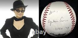 RARE Yoko Ono PSA DNA Autographed Baseball MUSIC ICON Beatles John Lennon Wife
