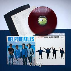 RED VINYL THE BEATLES HELP LP GATEFOLD APPLE EX+ JOHN LENNON PAUL McCARTNEY