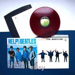 RED VINYL THE BEATLES HELP LP GATEFOLD APPLE EX+ JOHN LENNON PAUL McCARTNEY