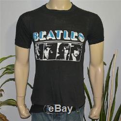RaRe 1970s THE BEATLES vtg rock concert shirt (M/L) John Lennon Paul McCartney