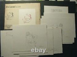 Rare 1970 John Lennon Bag One Portfolio Print Set Amsterdam The Beatles