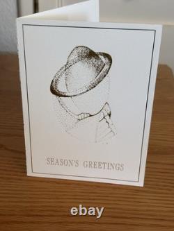 Rare 1990's Yoko Ono Signed 1996 Xmas Card Wife Of John Lennon Beatles