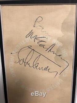Rare Beatles Autograph Paul McCartney John Lennon Signed Passport 1967