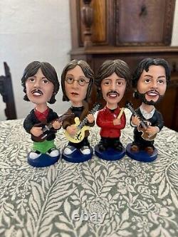 Rare Beatles Bobbleheads Set Paul McCartney John Lennon Ringo George Harrison